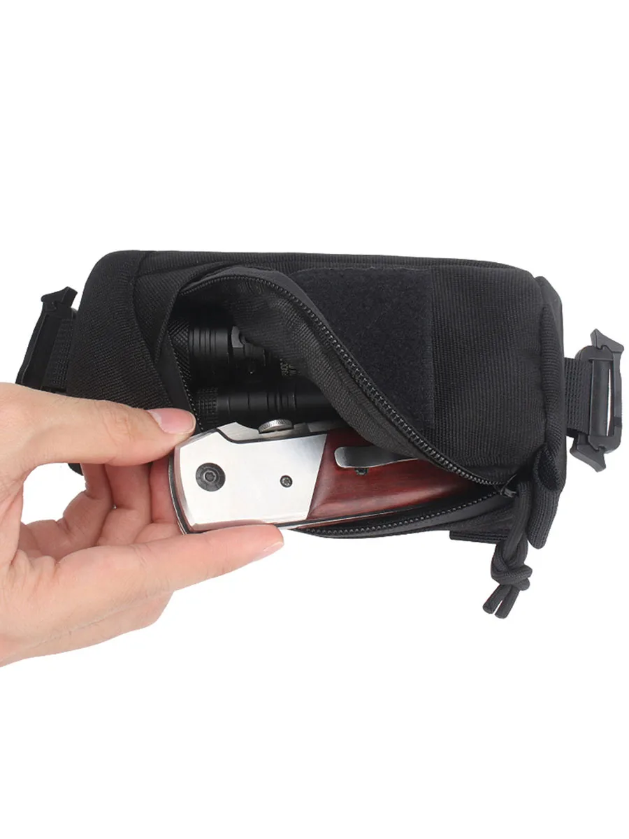 Bolsa táctica MOLLE Kosibato con correa de hombro y compartimento EDC - imagen 5