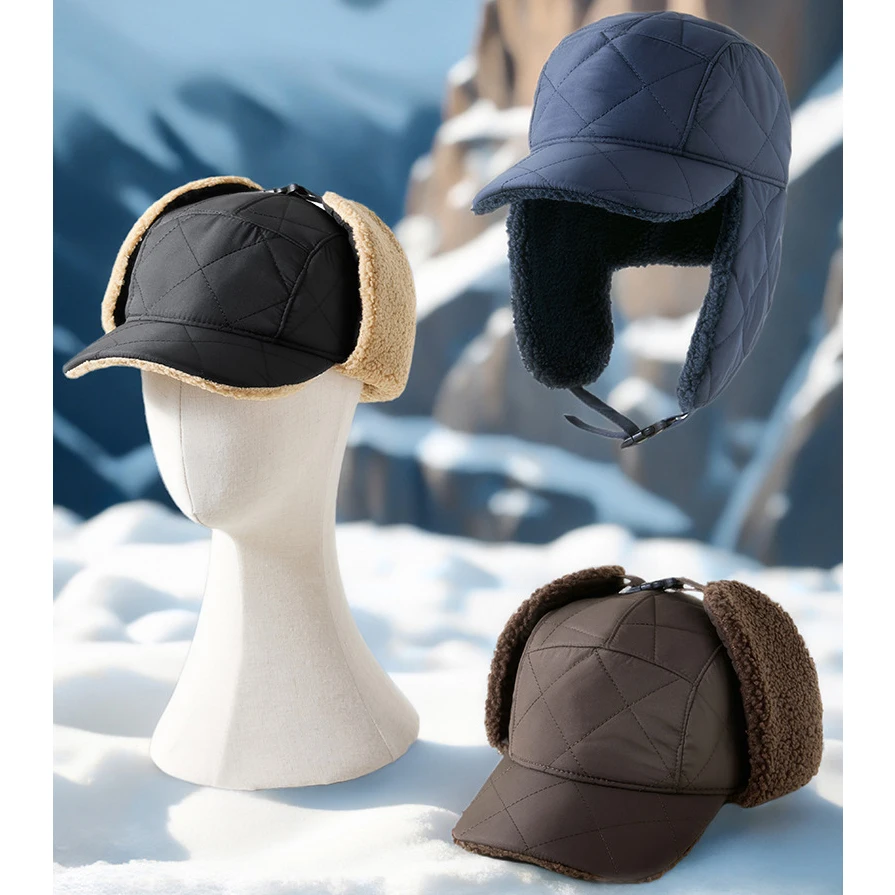 Baseabll Gorro bombardero impermeable con orejeras y forro polar - imagen 5