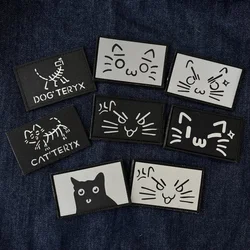 Parche reflectante IR para perro – Sistema velcro adhesivo