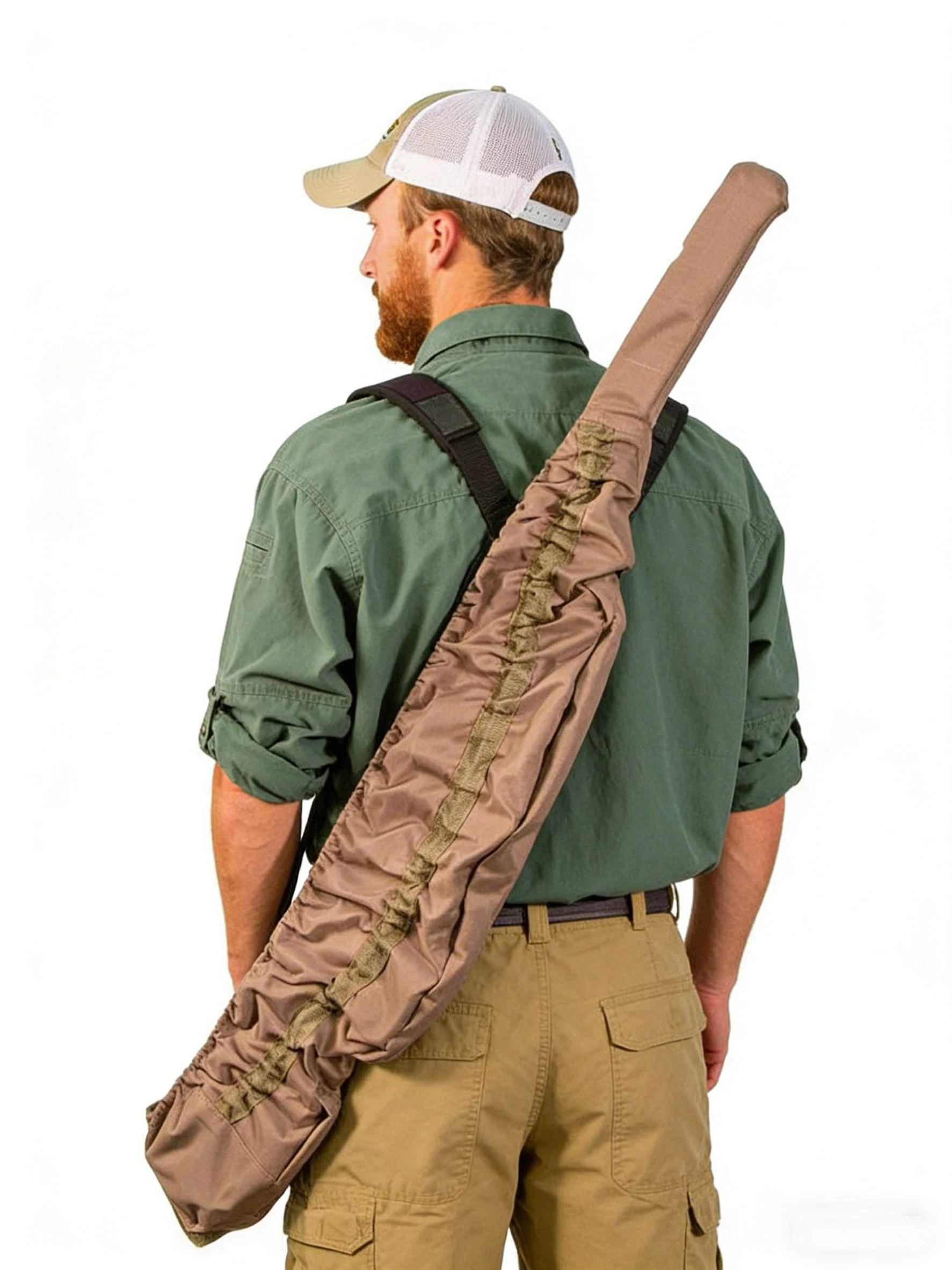 Funda táctica pistola larga con sistema MOLLE y protección