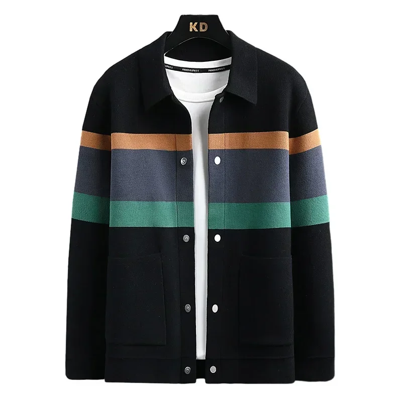 Cárdigan de punto invierno hombre – Oversize casual M-5XL - imagen 3
