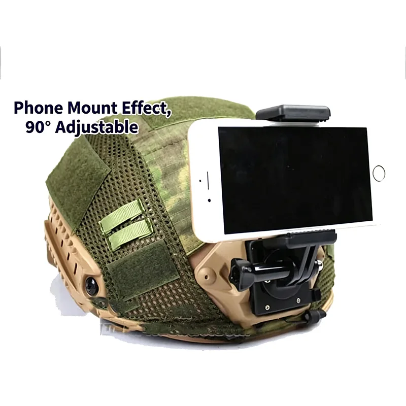 Soporte de montaje NVG para casco FAST/MICH, sujeta GoPro y móvil - imagen 5