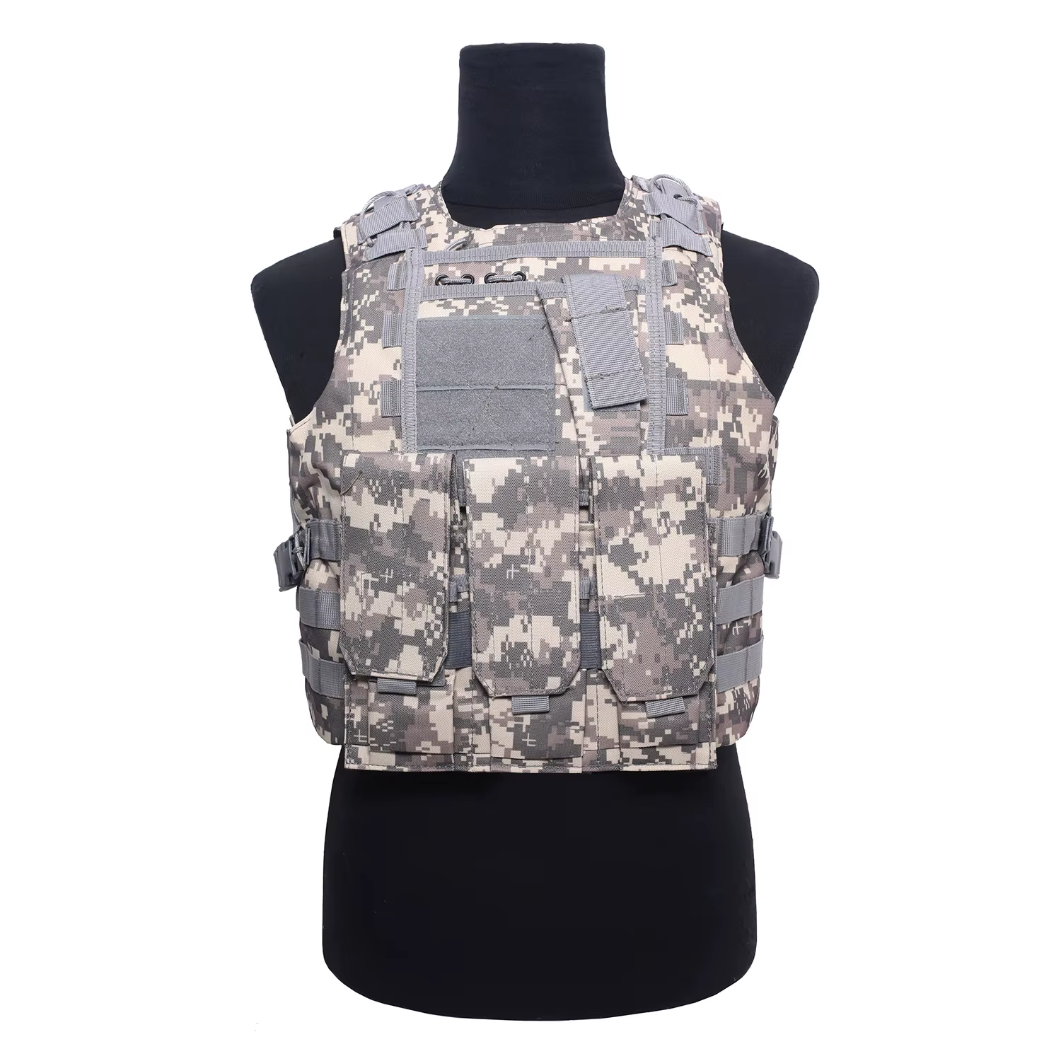 Chaleco táctico camuflaje anfibio de protección y carga MOLLE
