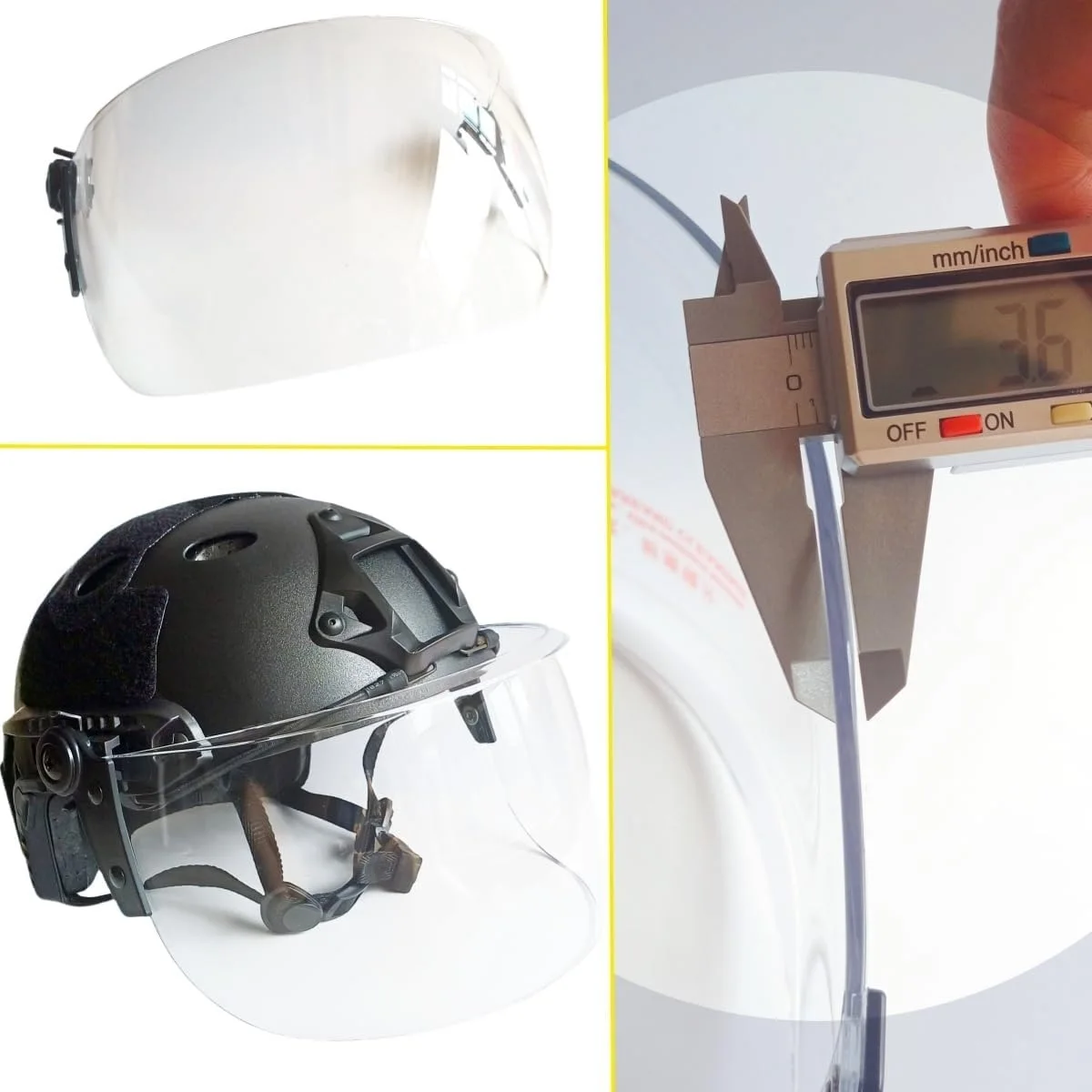 Casco táctico MICH 2000 con visera para airsoft y paintball - imagen 2