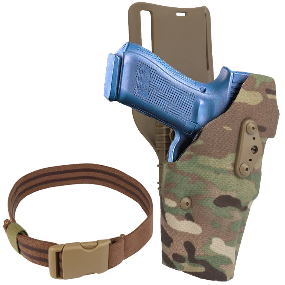 Glock 17 – Funda táctica de pierna para airsoft con bloqueo QLS - imagen 2