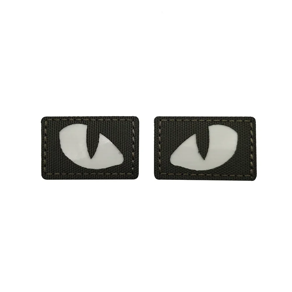 Parche reflectante ojo de gato táctico adhesivo para MOLLE y velcro - imagen 5