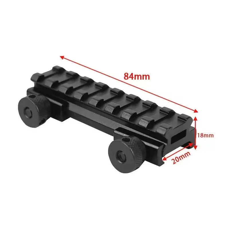Elevador Picatinny aluminio CNC para visor – Soporte táctico Airsoft - imagen 4