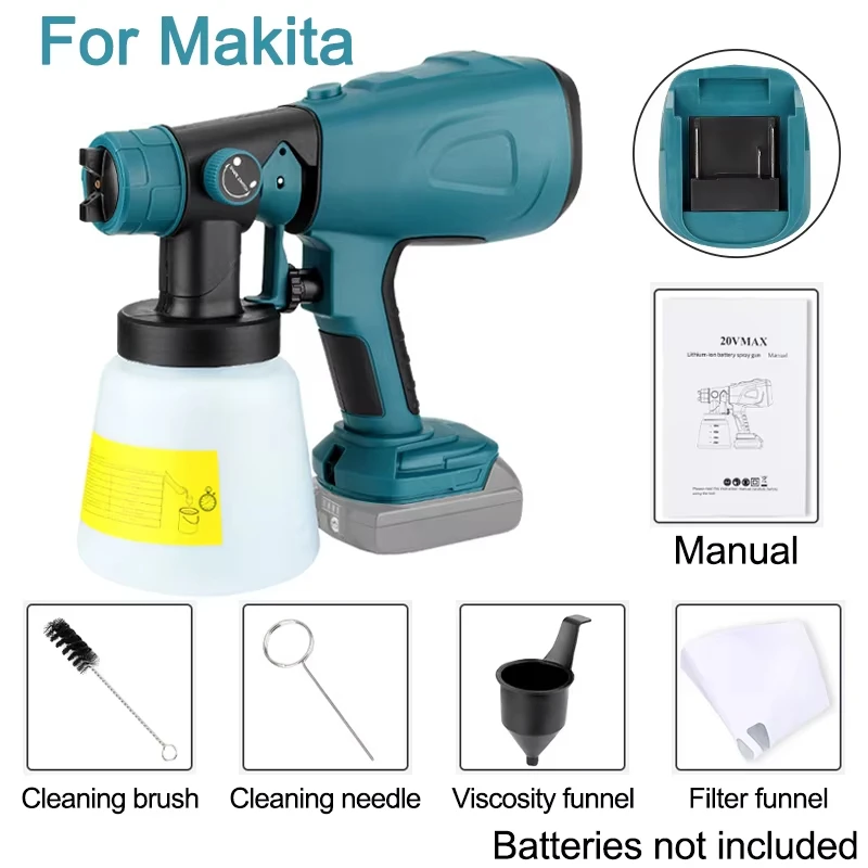 Makita Pulverizador eléctrico inalámbrico 18V 3 modos de pulverización