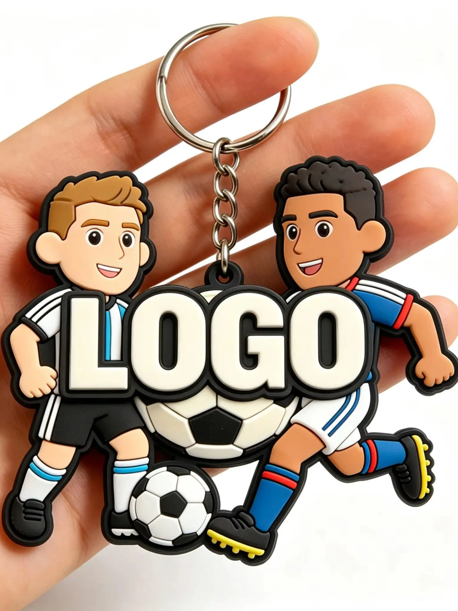 Llaveros de PVC suave personalizados 2D y 3D con logotipo - imagen 3