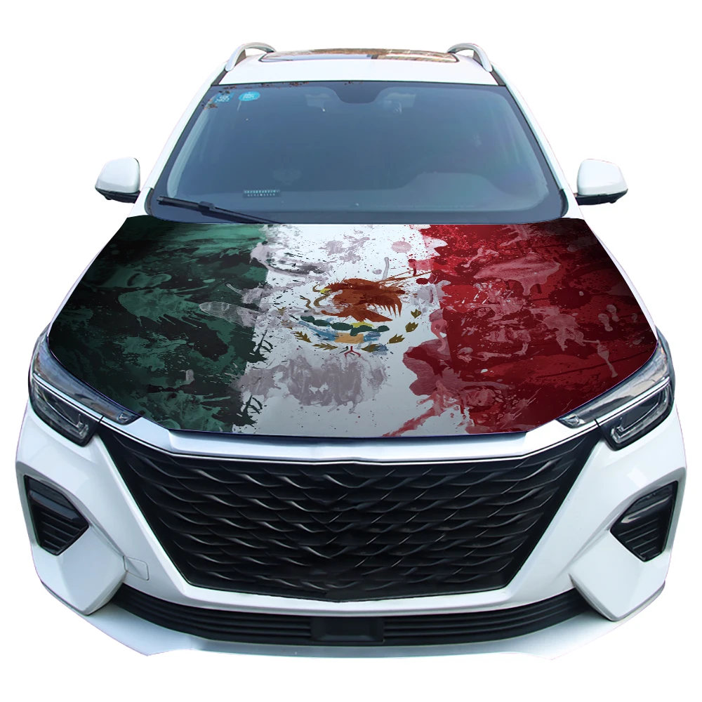 Funda capó coche bandera México – Decoración vehículo - imagen 5