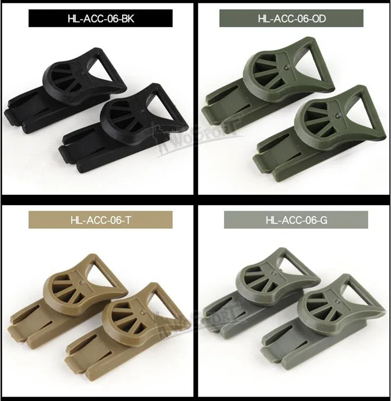 Clips giratorios para montaje lateral de goggles en casco