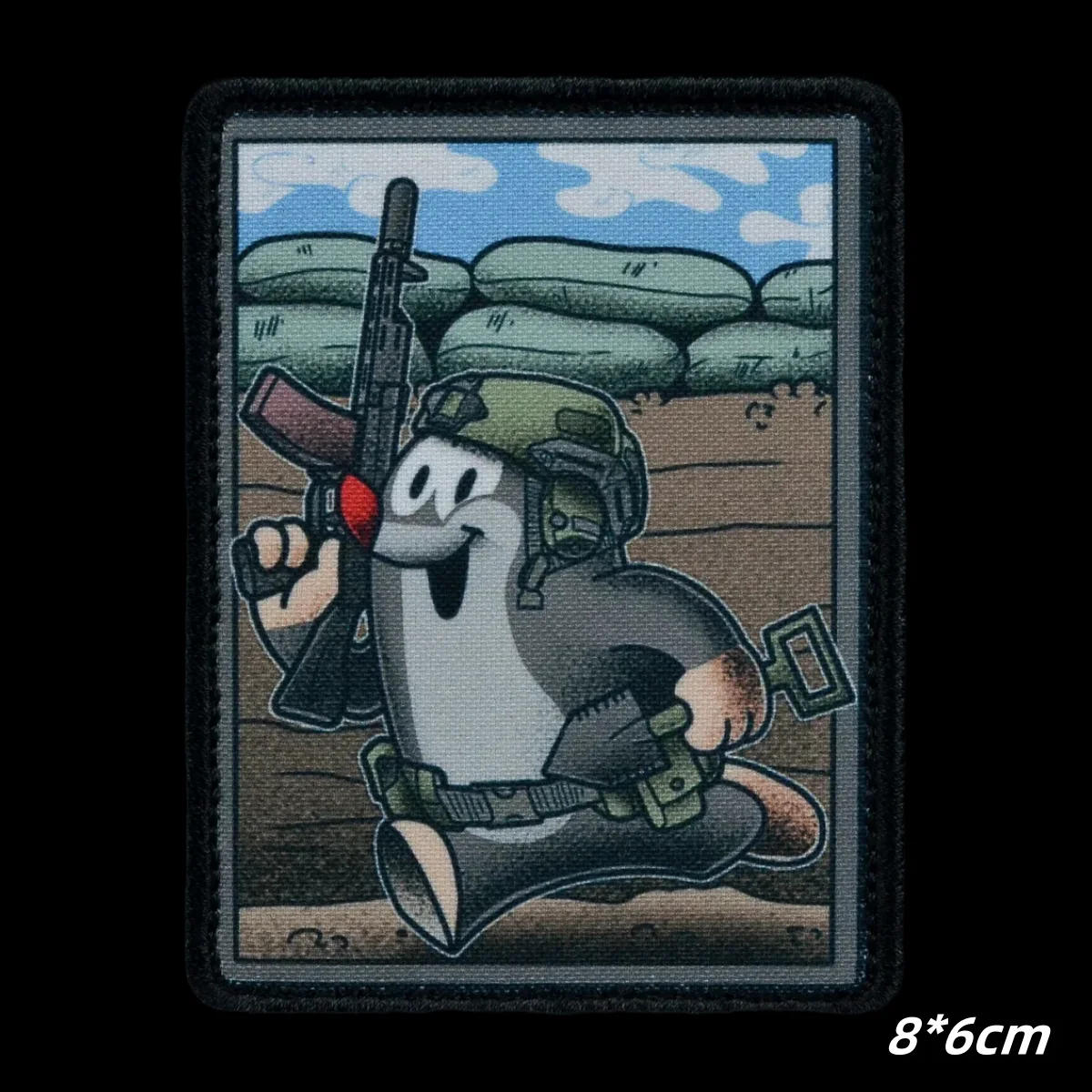 Parche militar Krtek vista detallada
