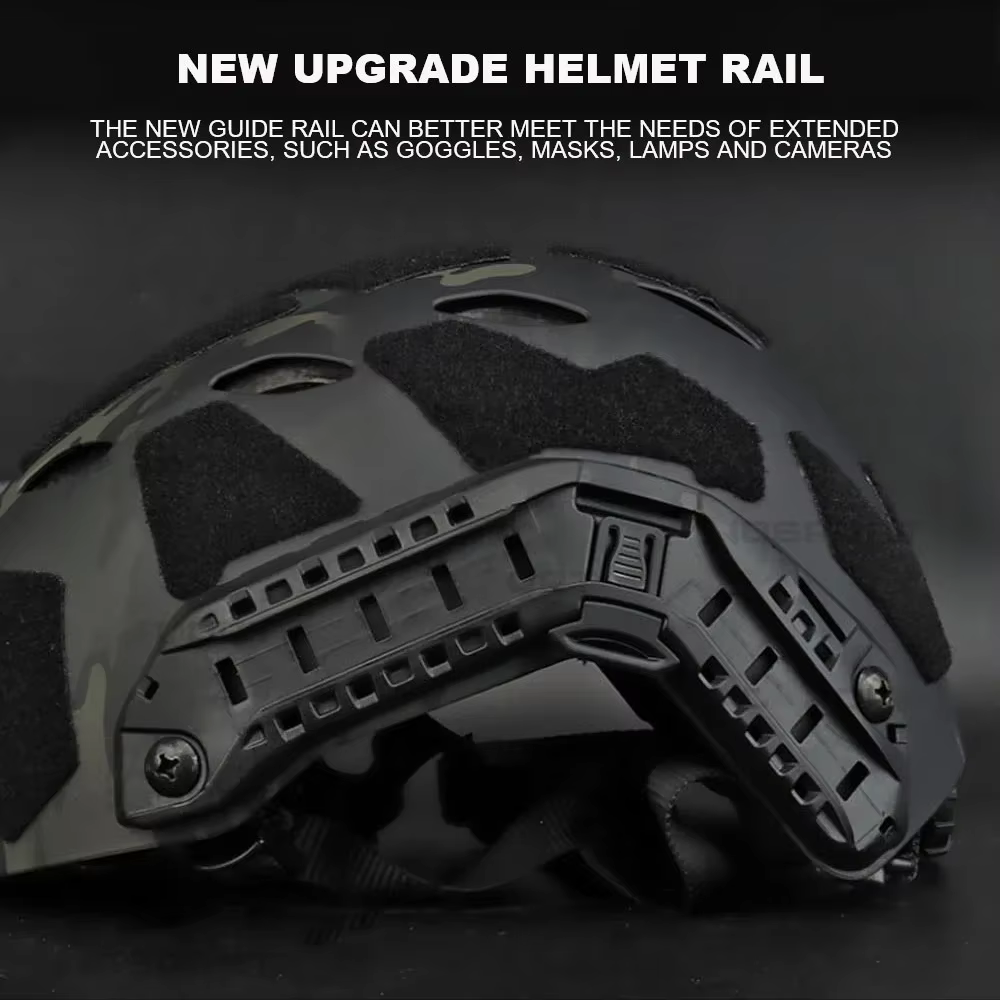 Casco Airsoft táctico fast high cut – Ligero protección juego guerra - imagen 3