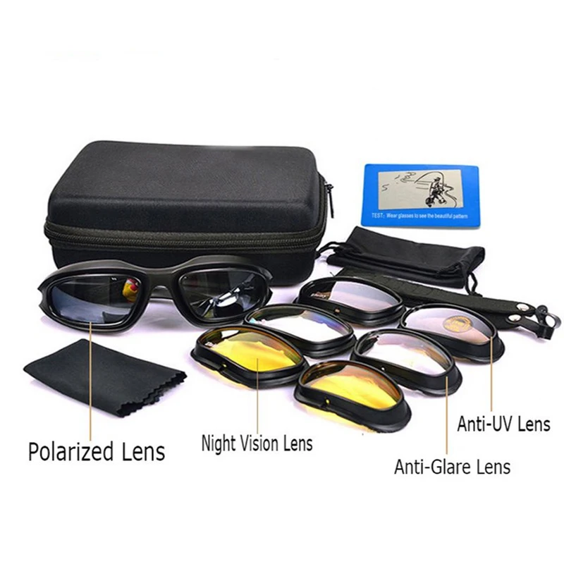 Gafas tácticas X7 polarizadas para airsoft, tiro y ciclismo - imagen 4
