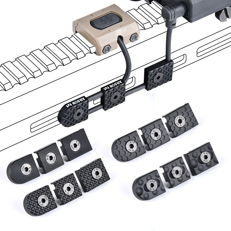 Wadsn CNC sistema gestión cables metálico táctico M-LOK Keymod