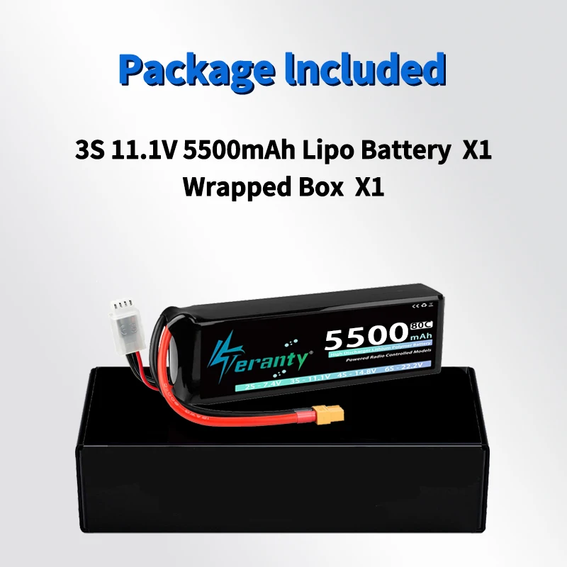 Batería TERANTY 3S 5500mAh vista lateral