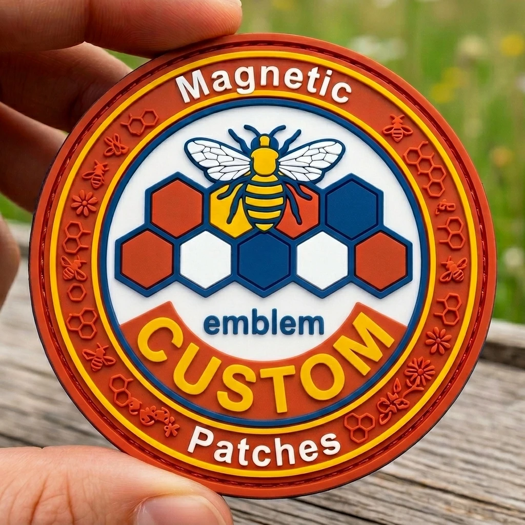 Parche magnético táctico PVC con logotipo grabado y gancho-bucle - imagen 5