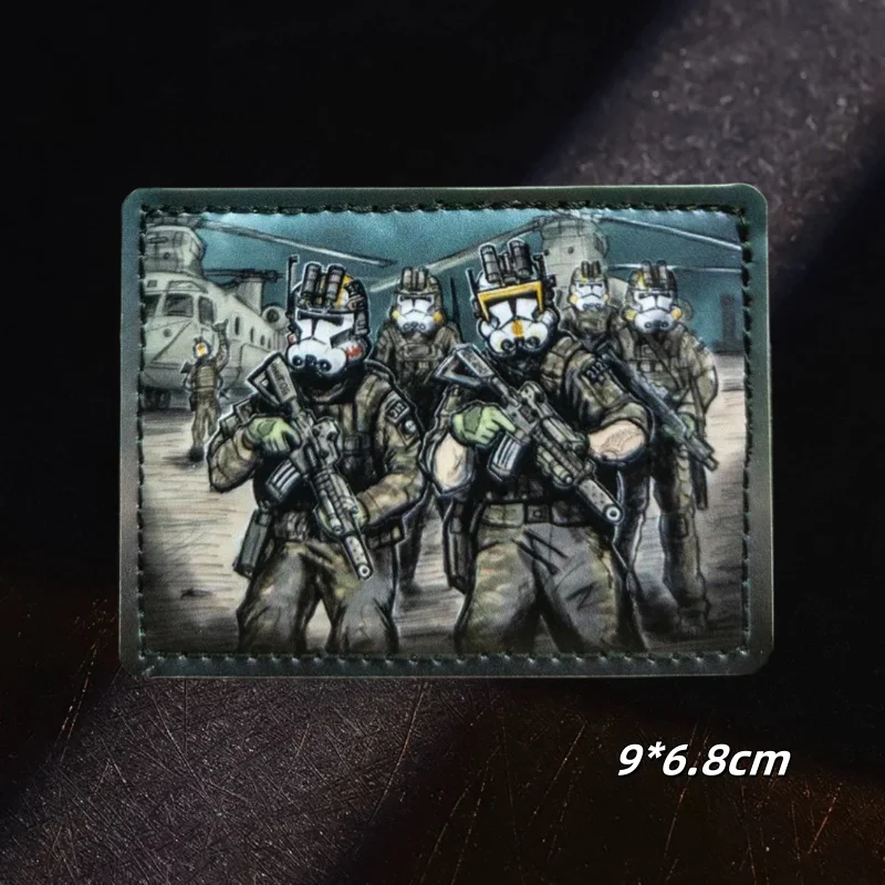Parche táctico velcro calavera militar MOLLE - imagen 4