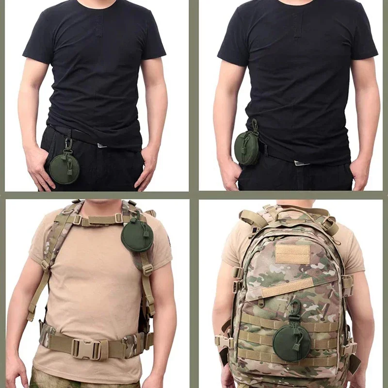 Bolsa táctica MOLLE mini bolsillo para auriculares con gancho - imagen 4