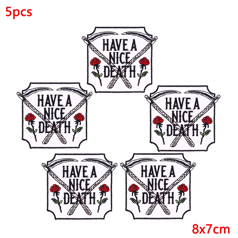 Parche cráneo punk – Termoadhesivo para chaqueta o mochila - imagen 3