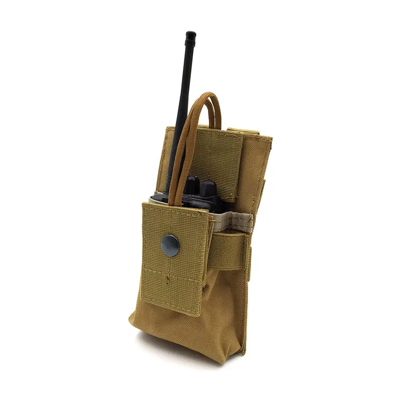 Funda táctica MOLLE para walkie talkie con riñonera caza - imagen 5