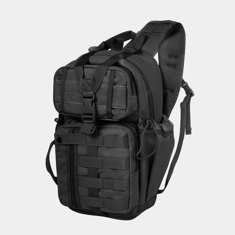 Bandolera táctica modular negra – Caza y senderismo - imagen 4