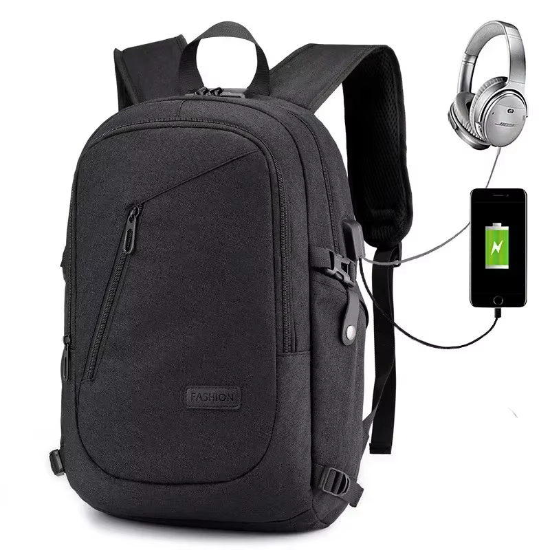 Mochila táctica antirrobo con puerto USB EDC alta capacidad