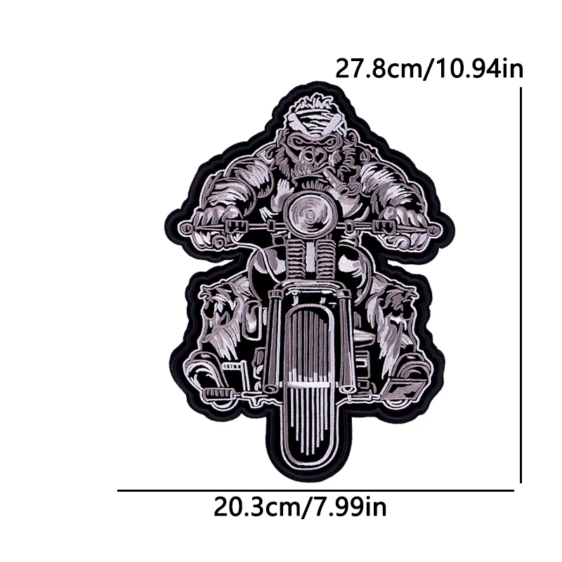 Parche termoadhesivo LIVE TO RIDE bordado para chaqueta de motorista