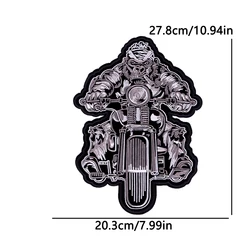 Parche termoadhesivo LIVE TO RIDE bordado para chaqueta de motorista