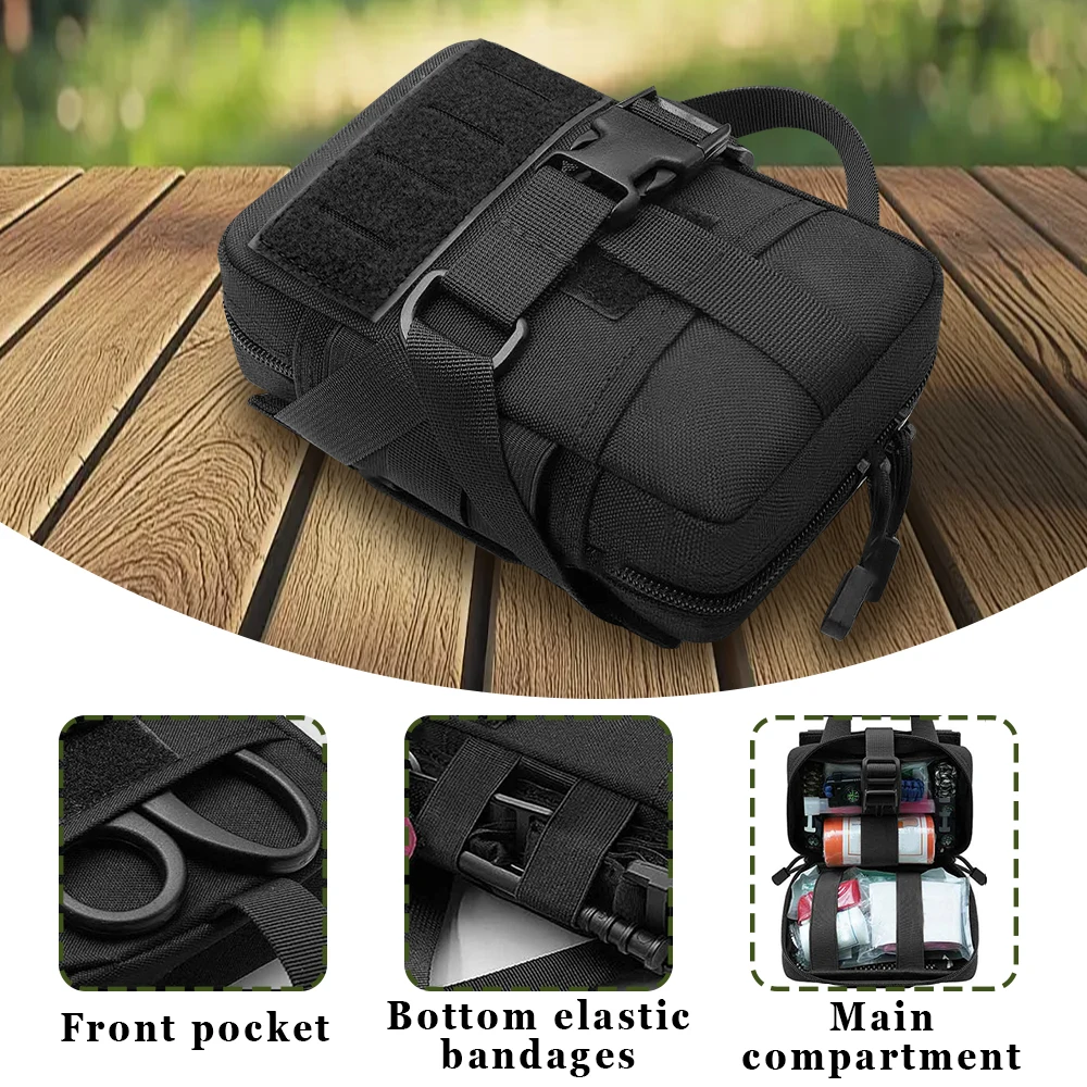 Bolsa táctica MOLLE EDC para primeros auxilios y caza al aire libre - imagen 3