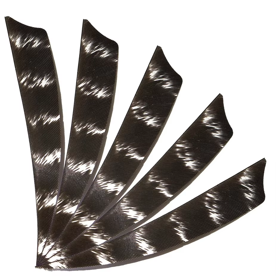 Plumas de pavo real para fletching – Set natural de arquería