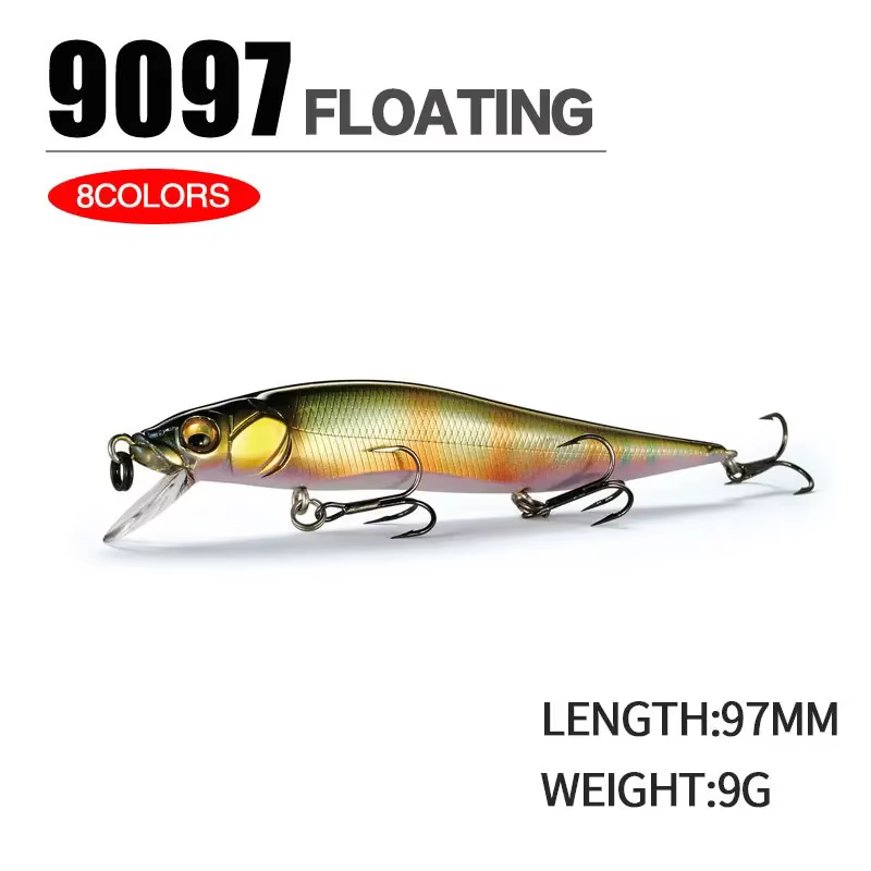 Minnow Señuelo de pesca flotante profesional cebo duro - imagen 2