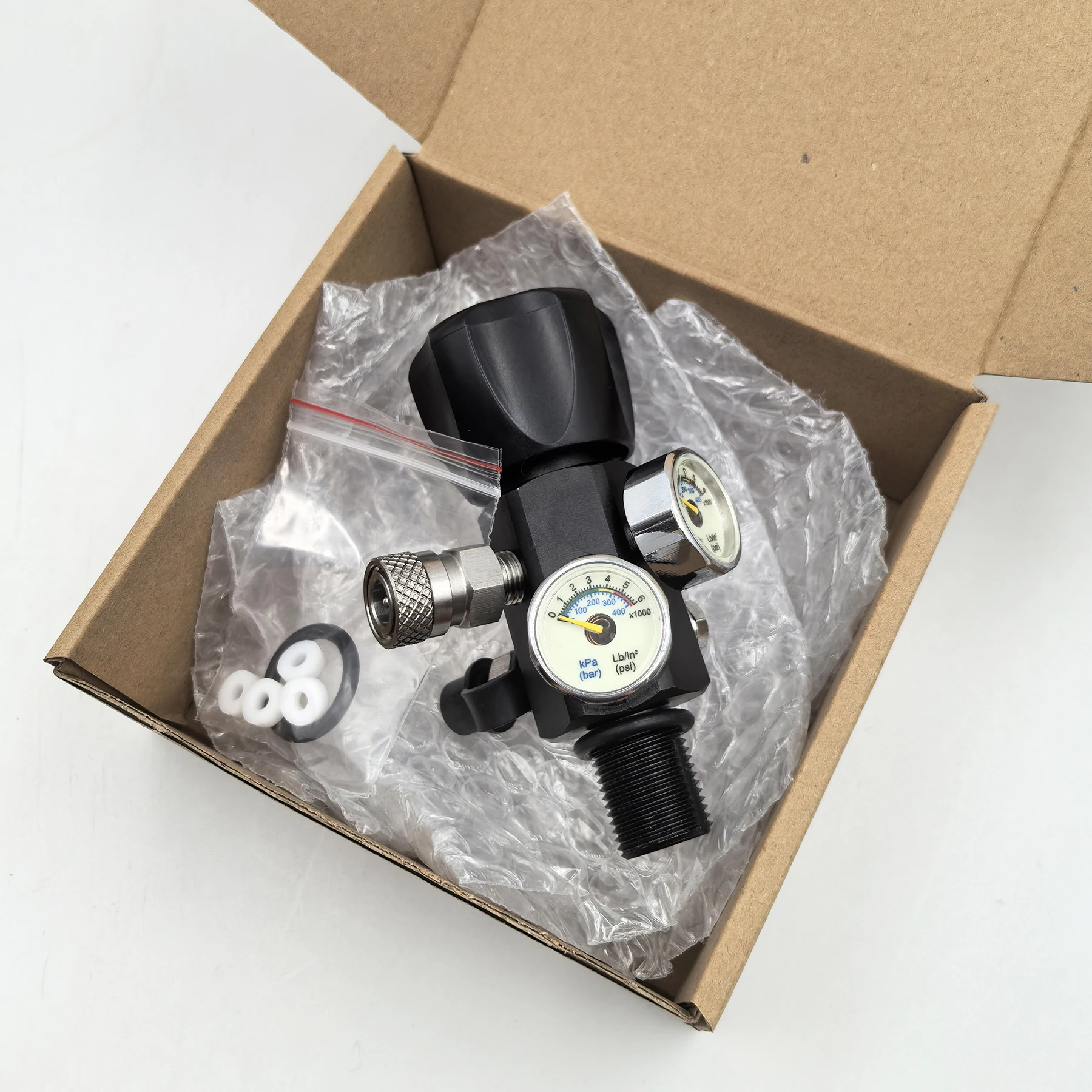 Adaptador llenado HPA DIN con manómetro para aire comprimido - imagen 5