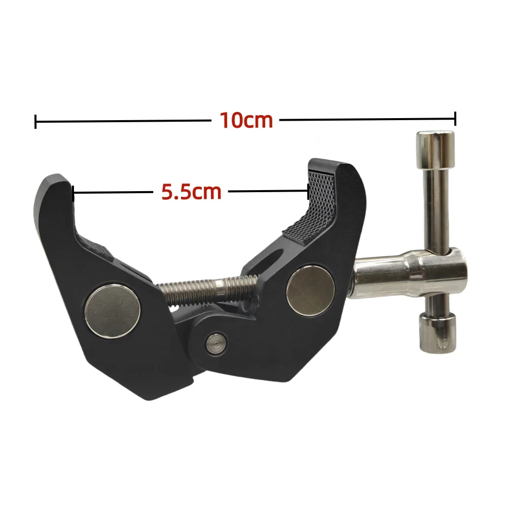 Soporte cámara Super Clamp 360° con rótula esférica y pinza MOLLE para trípode táctico - imagen 5