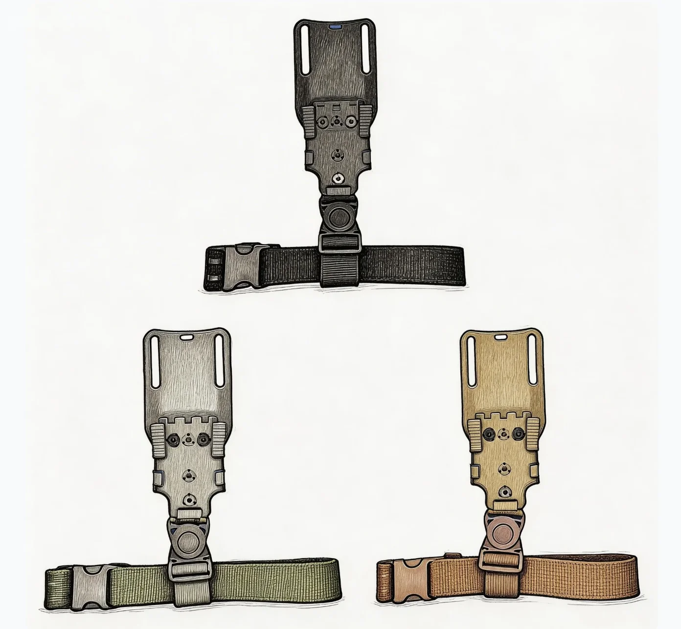 Accesorio táctico QLS para cinturón y pierna perfil bajo - imagen 5