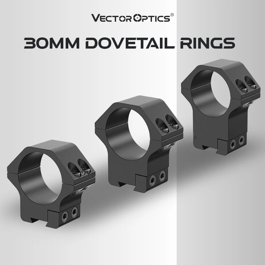 Anillo montaje óptica para visor en riel cola de milano rifle