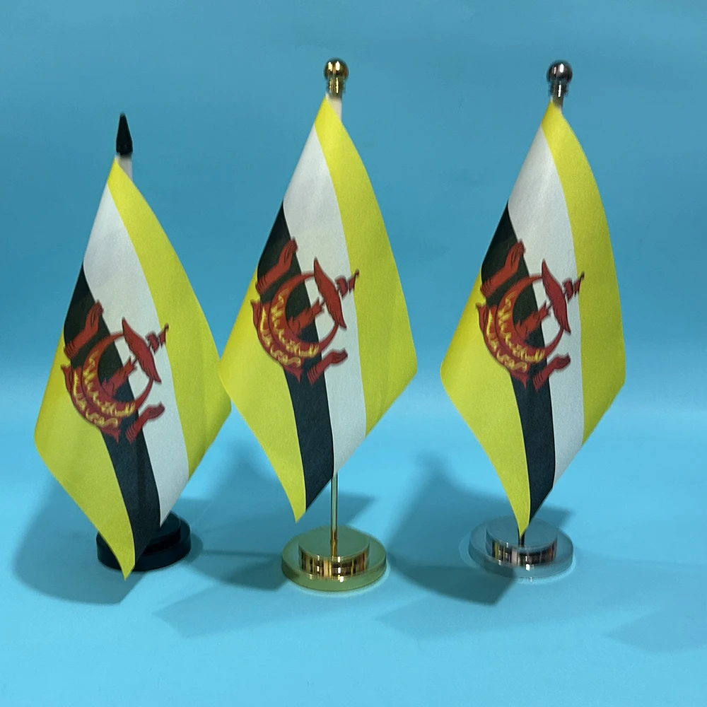 Bandera de Brunei de escritorio con base