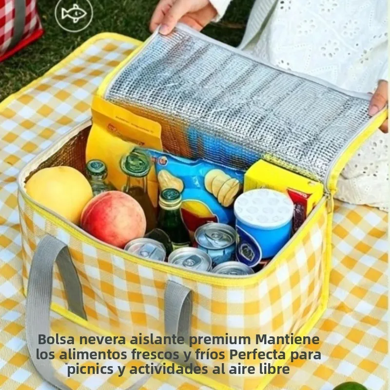 Bolsa térmica portátil gran capacidad para camping y exteriores - imagen 2
