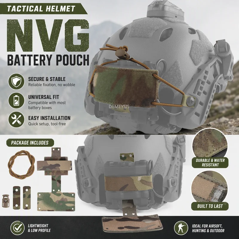 Bolsa batería NVG para casco FAST con contrapeso - imagen 2