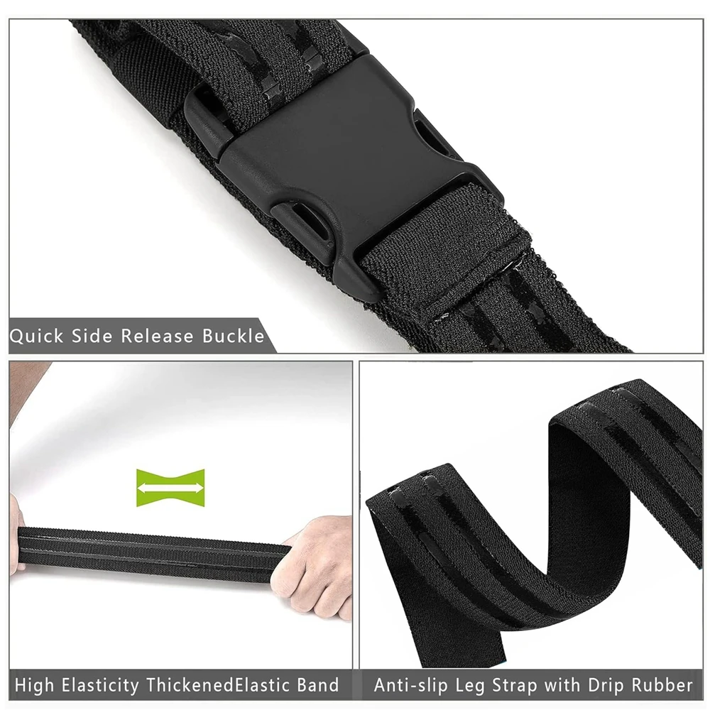 Piernera táctica portafunda para cuchillo y pistola ajustable - imagen 5