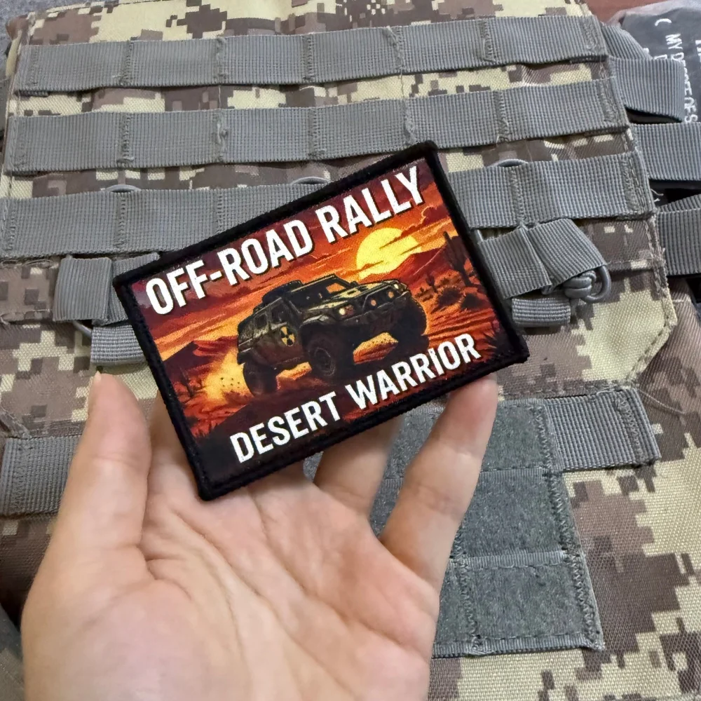 Parche táctico Todoterreno desierto con Velcro gancho y bucle - imagen 4