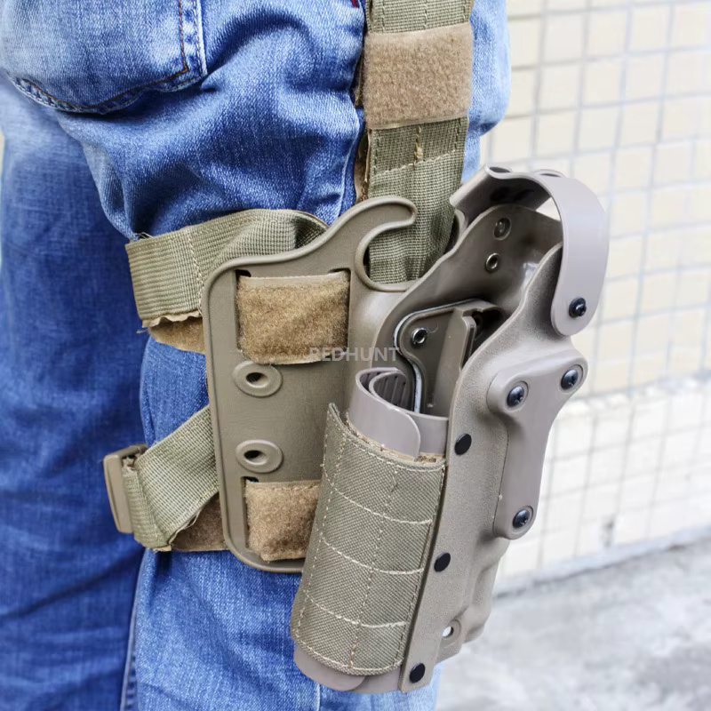 Funda universal pierna caída ajustable para pistola táctica - imagen 5