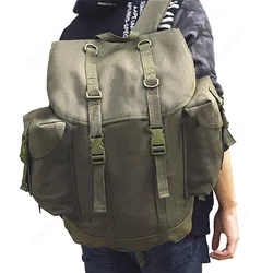 Mochila impermeable de lona gran capacidad estilo vintage para trekking