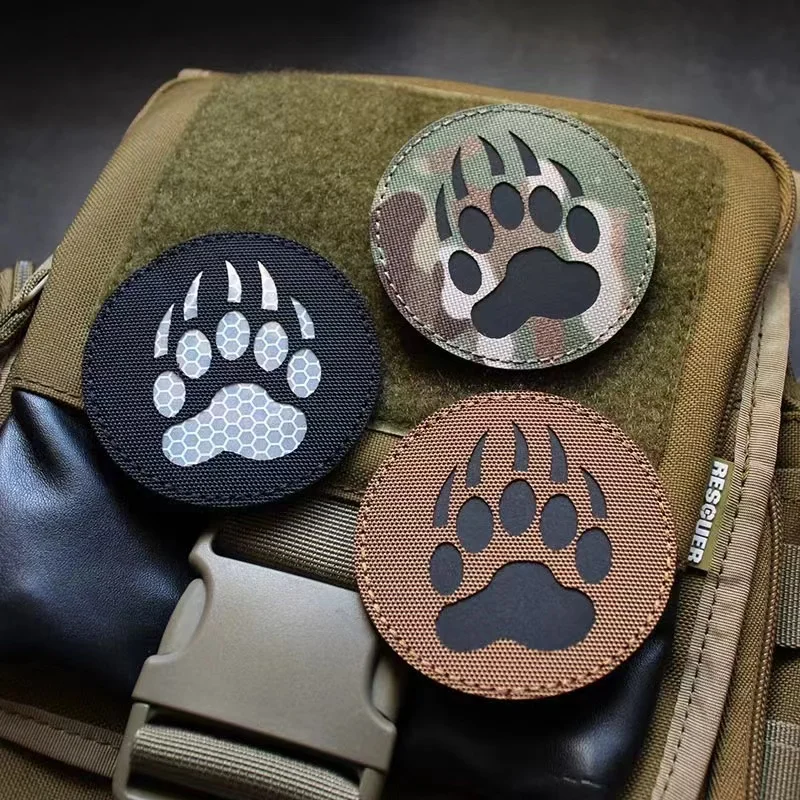 Parche moral pata de oso reflectante – Mochila táctica - imagen 2