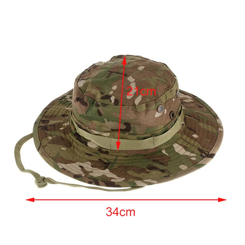 Sombrero Boonie táctico camuflaje ripstop para hombre pesca senderismo