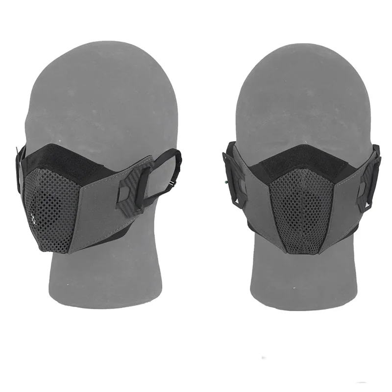 Máscara facial táctica antivaho transpirable corte láser para Airsoft - imagen 4