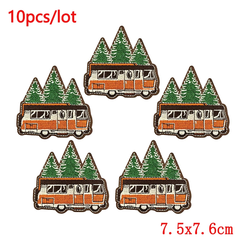 Parche bordado montaña desierto – Termoadhesivo para ropa y equipamiento - imagen 2