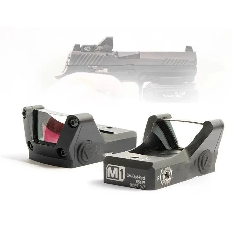 Mira punto rojo M1 táctica verde/rojo para Airsoft con riel Picatinny