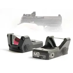 Mira punto rojo M1 táctica verde/rojo para Airsoft con riel Picatinny
