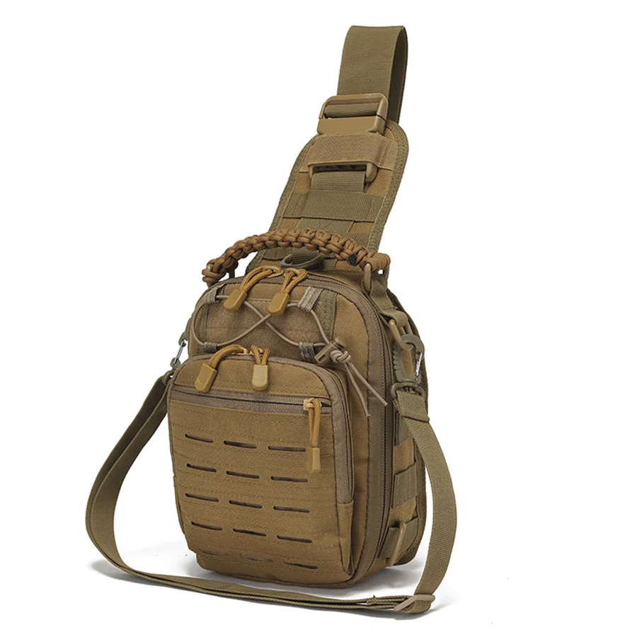 Bolso pecho MOLLE táctico un hombro camuflaje - imagen 5